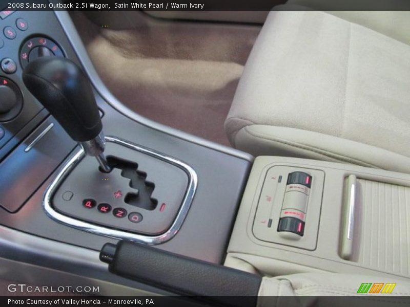 Satin White Pearl / Warm Ivory 2008 Subaru Outback 2.5i Wagon