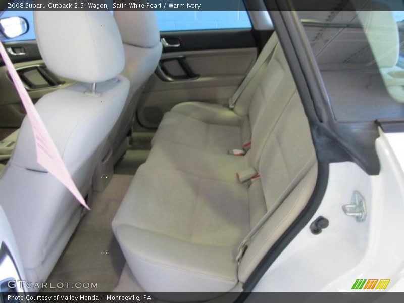 Satin White Pearl / Warm Ivory 2008 Subaru Outback 2.5i Wagon