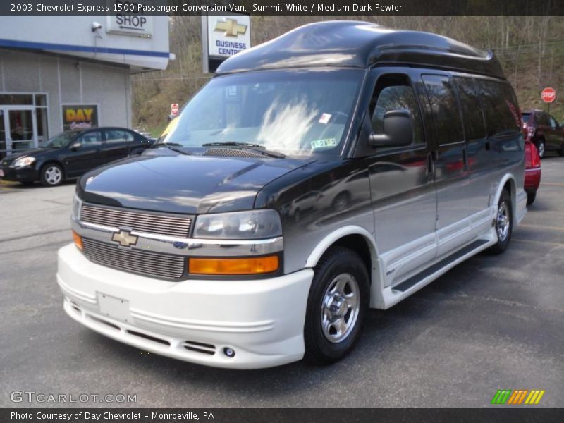 Summit White / Medium Dark Pewter 2003 Chevrolet Express 1500 Passenger Conversion Van