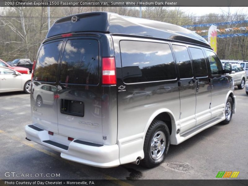Summit White / Medium Dark Pewter 2003 Chevrolet Express 1500 Passenger Conversion Van