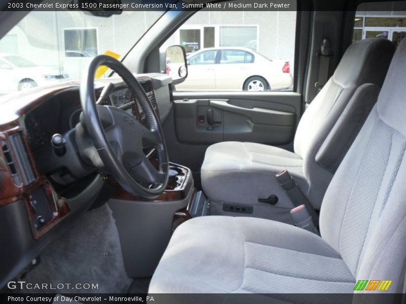  2003 Express 1500 Passenger Conversion Van Medium Dark Pewter Interior