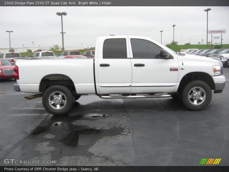 Bright White / Khaki 2009 Dodge Ram 2500 ST Quad Cab 4x4