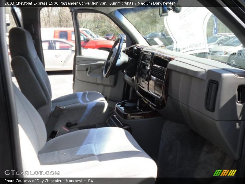 Summit White / Medium Dark Pewter 2003 Chevrolet Express 1500 Passenger Conversion Van
