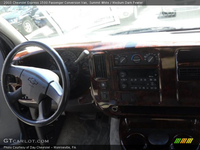 Summit White / Medium Dark Pewter 2003 Chevrolet Express 1500 Passenger Conversion Van