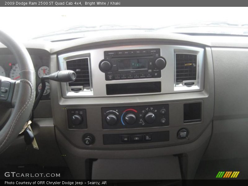 Bright White / Khaki 2009 Dodge Ram 2500 ST Quad Cab 4x4