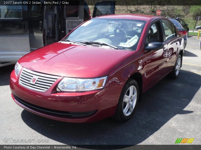Berry Red / Gray 2007 Saturn ION 2 Sedan