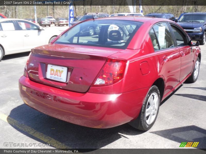 Berry Red / Gray 2007 Saturn ION 2 Sedan