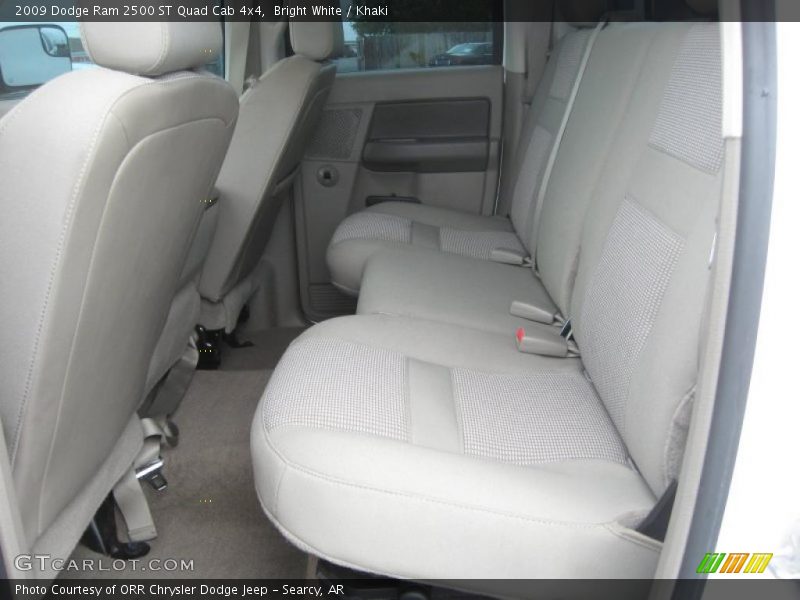 Bright White / Khaki 2009 Dodge Ram 2500 ST Quad Cab 4x4