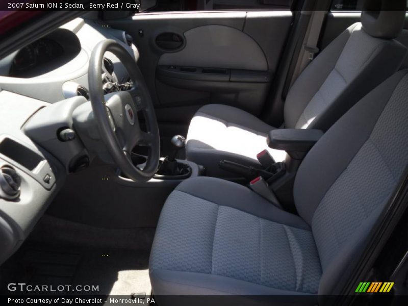 Berry Red / Gray 2007 Saturn ION 2 Sedan