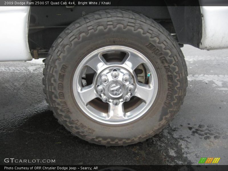 Bright White / Khaki 2009 Dodge Ram 2500 ST Quad Cab 4x4