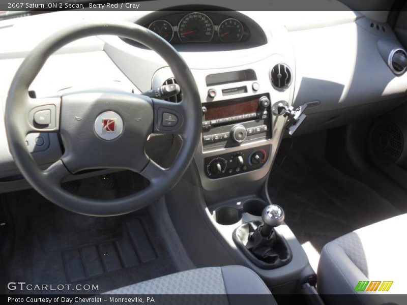 Berry Red / Gray 2007 Saturn ION 2 Sedan