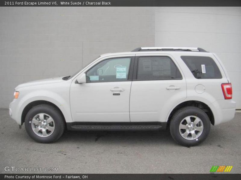 White Suede / Charcoal Black 2011 Ford Escape Limited V6