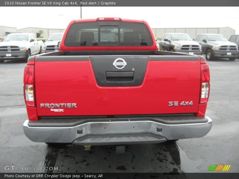 Red Alert / Graphite 2010 Nissan Frontier SE V6 King Cab 4x4