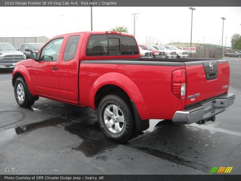 Red Alert / Graphite 2010 Nissan Frontier SE V6 King Cab 4x4