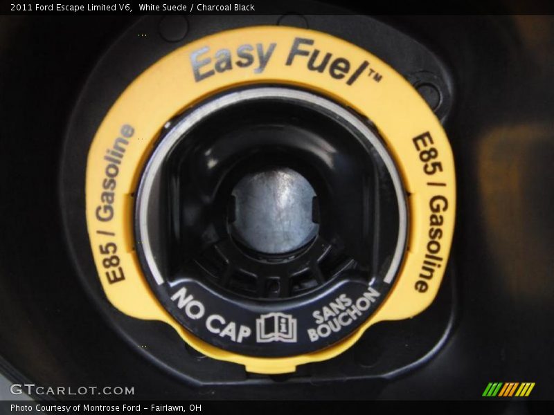 White Suede / Charcoal Black 2011 Ford Escape Limited V6