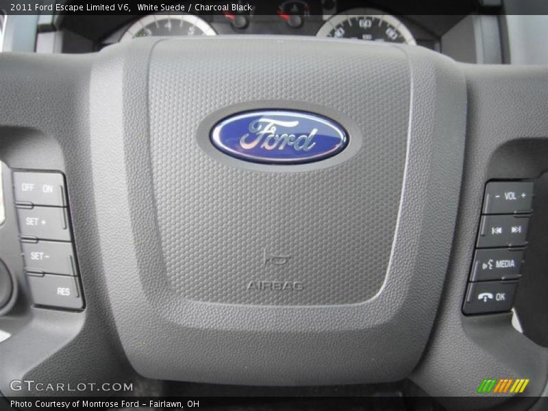 White Suede / Charcoal Black 2011 Ford Escape Limited V6
