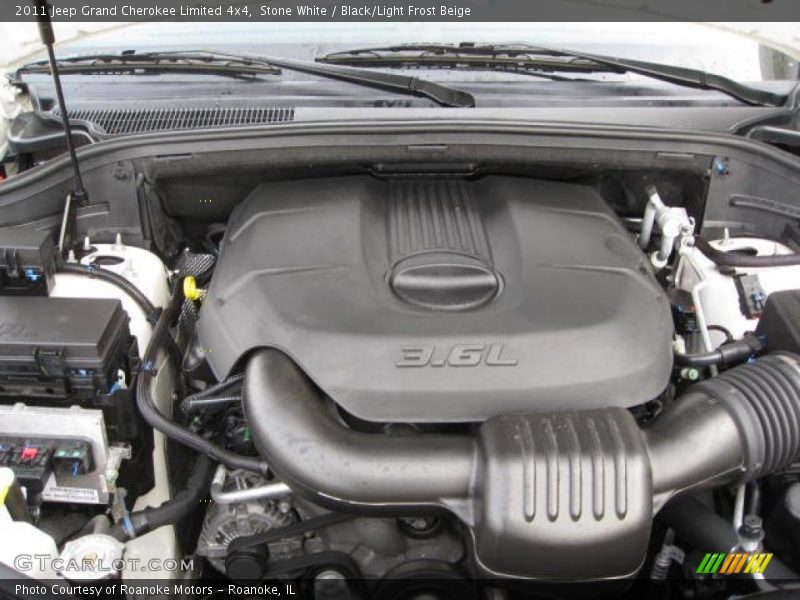  2011 Grand Cherokee Limited 4x4 Engine - 3.6 Liter DOHC 24-Valve VVT V6