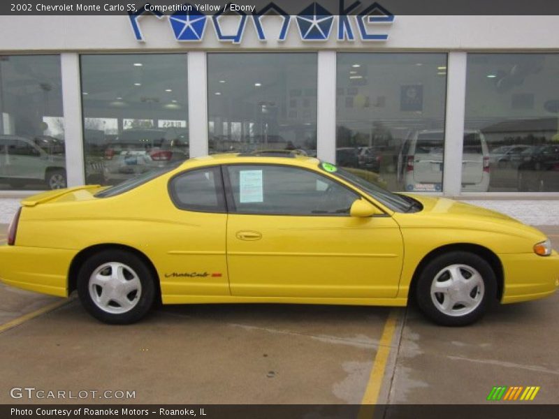 Competition Yellow / Ebony 2002 Chevrolet Monte Carlo SS