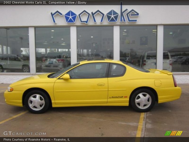 Competition Yellow / Ebony 2002 Chevrolet Monte Carlo SS