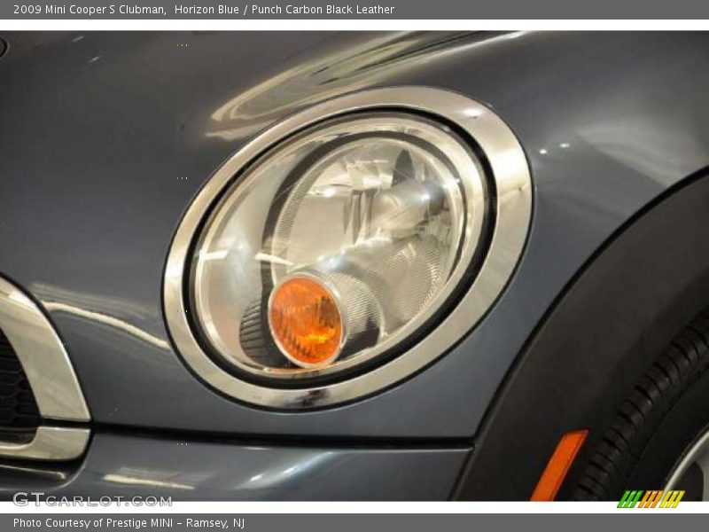 Horizon Blue / Punch Carbon Black Leather 2009 Mini Cooper S Clubman