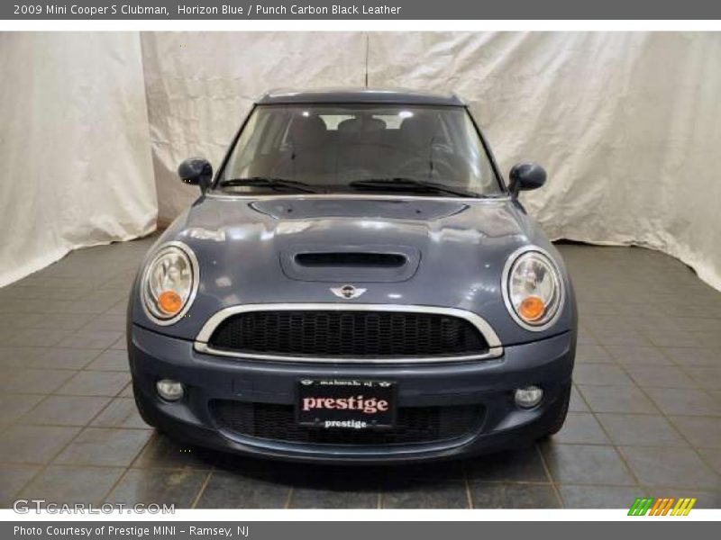 Horizon Blue / Punch Carbon Black Leather 2009 Mini Cooper S Clubman
