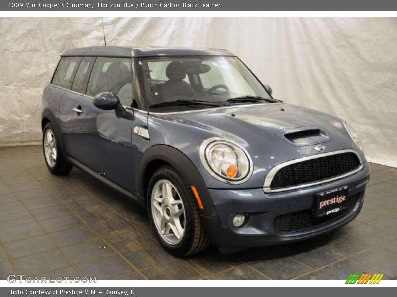 Horizon Blue / Punch Carbon Black Leather 2009 Mini Cooper S Clubman