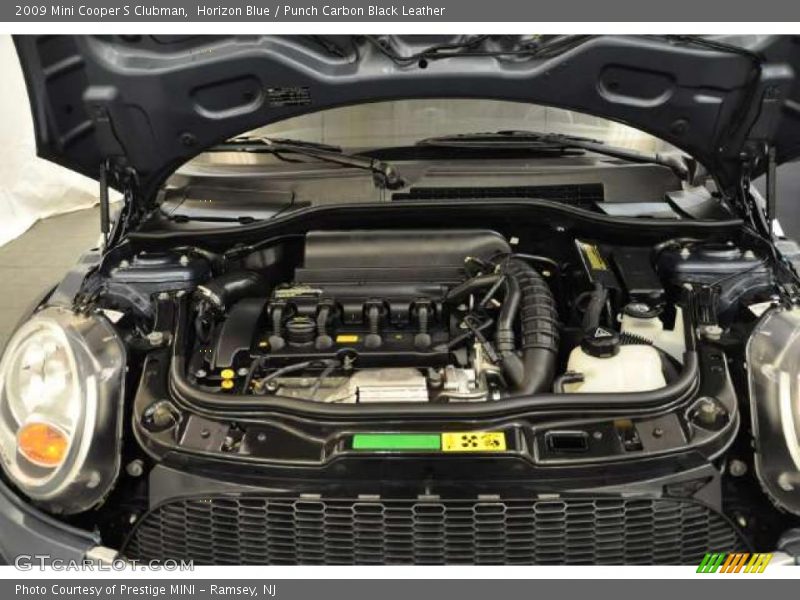 Horizon Blue / Punch Carbon Black Leather 2009 Mini Cooper S Clubman