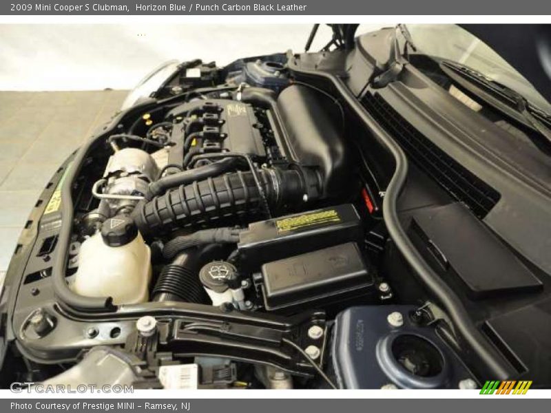 Horizon Blue / Punch Carbon Black Leather 2009 Mini Cooper S Clubman