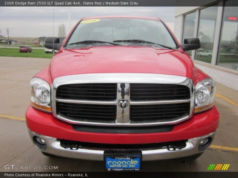 Flame Red / Medium Slate Gray 2006 Dodge Ram 2500 SLT Quad Cab 4x4