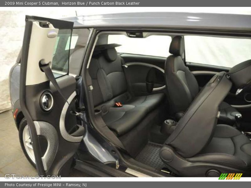 Horizon Blue / Punch Carbon Black Leather 2009 Mini Cooper S Clubman