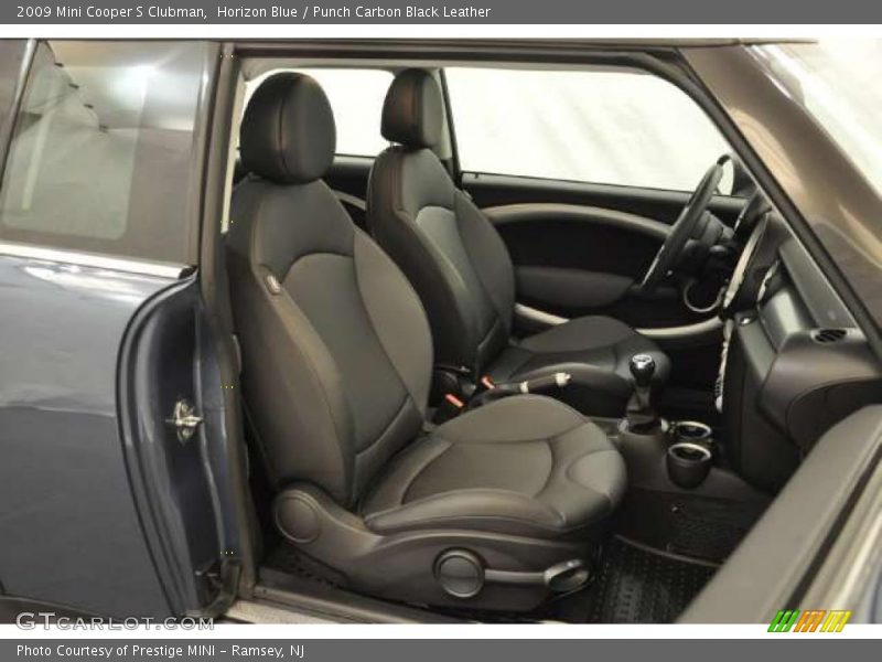 Horizon Blue / Punch Carbon Black Leather 2009 Mini Cooper S Clubman