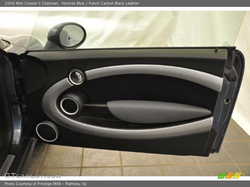 Horizon Blue / Punch Carbon Black Leather 2009 Mini Cooper S Clubman
