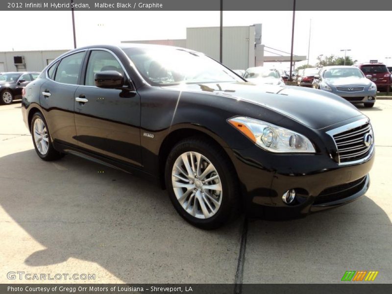 Malbec Black / Graphite 2012 Infiniti M Hybrid Sedan