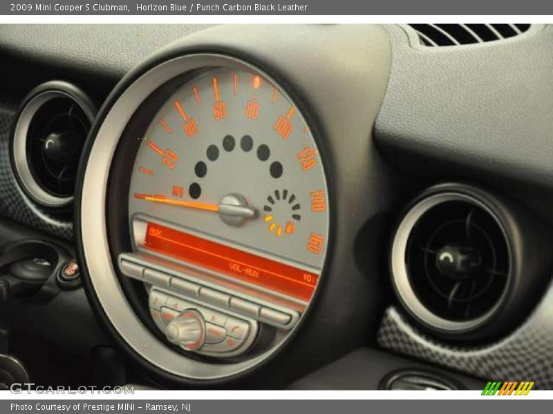 Horizon Blue / Punch Carbon Black Leather 2009 Mini Cooper S Clubman