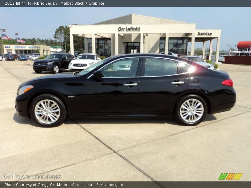Malbec Black / Graphite 2012 Infiniti M Hybrid Sedan