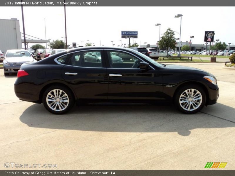 Malbec Black / Graphite 2012 Infiniti M Hybrid Sedan