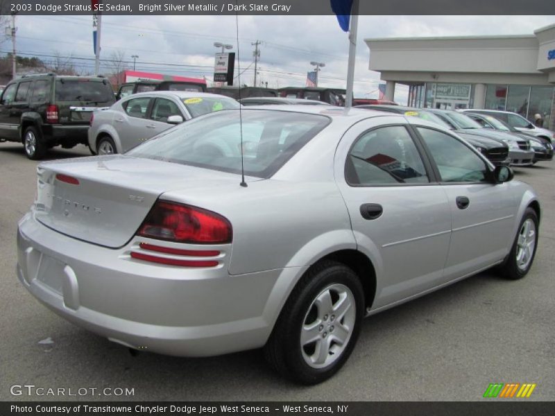 Bright Silver Metallic / Dark Slate Gray 2003 Dodge Stratus SE Sedan
