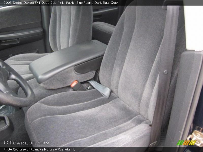 Patriot Blue Pearl / Dark Slate Gray 2003 Dodge Dakota SXT Quad Cab 4x4