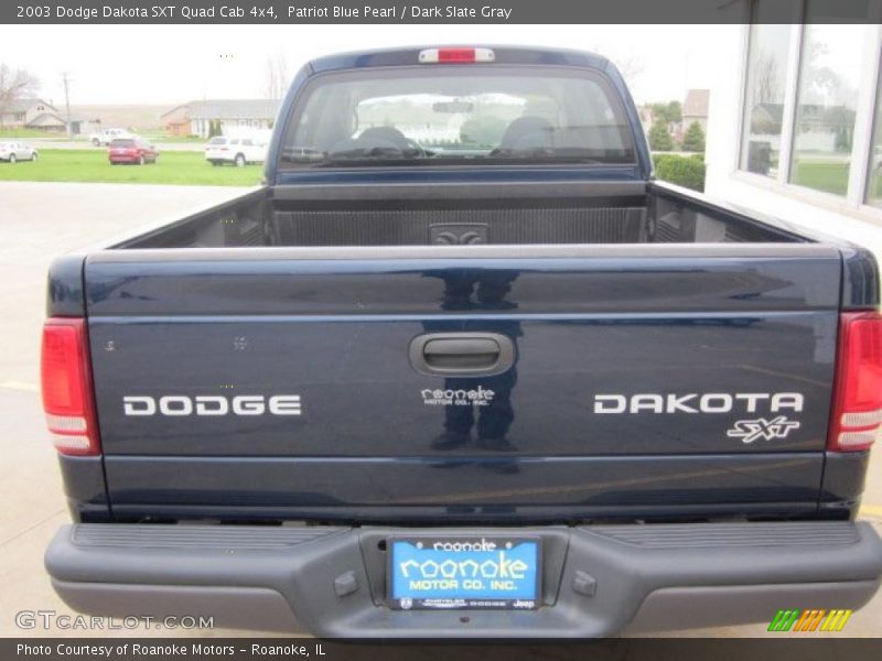 Patriot Blue Pearl / Dark Slate Gray 2003 Dodge Dakota SXT Quad Cab 4x4