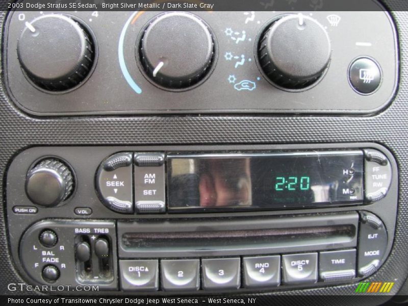 Controls of 2003 Stratus SE Sedan