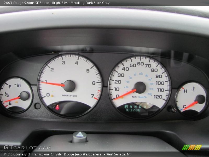  2003 Stratus SE Sedan SE Sedan Gauges