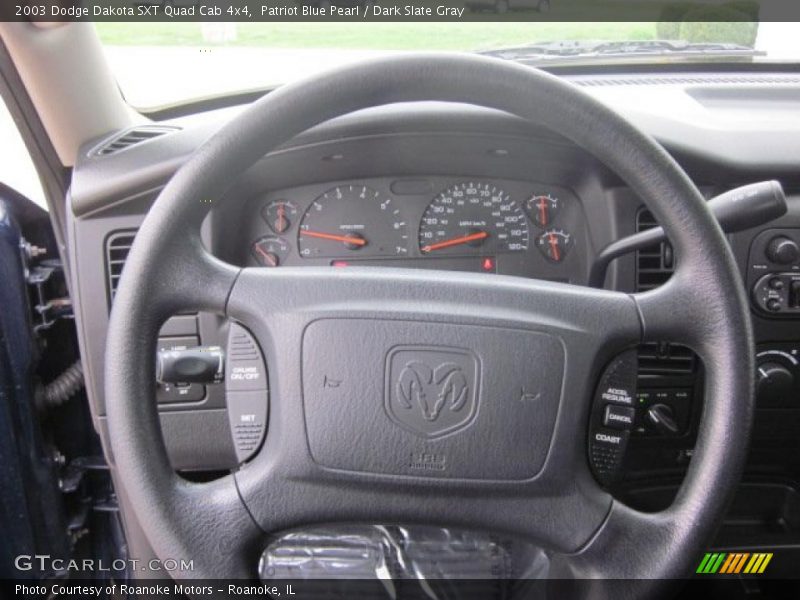 Patriot Blue Pearl / Dark Slate Gray 2003 Dodge Dakota SXT Quad Cab 4x4