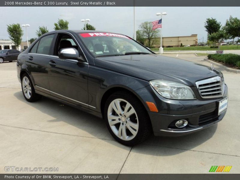 Steel Grey Metallic / Black 2008 Mercedes-Benz C 300 Luxury