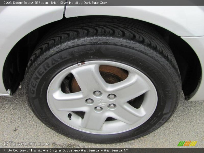 Bright Silver Metallic / Dark Slate Gray 2003 Dodge Stratus SE Sedan