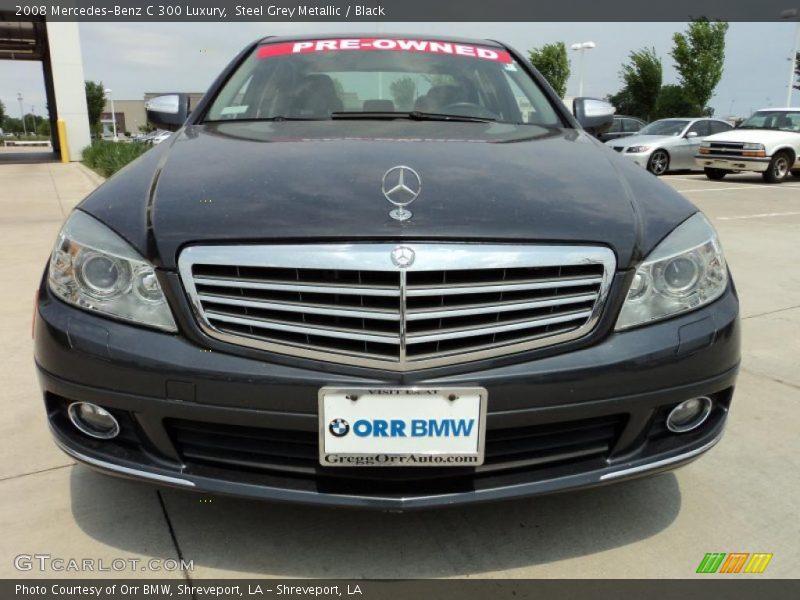Steel Grey Metallic / Black 2008 Mercedes-Benz C 300 Luxury