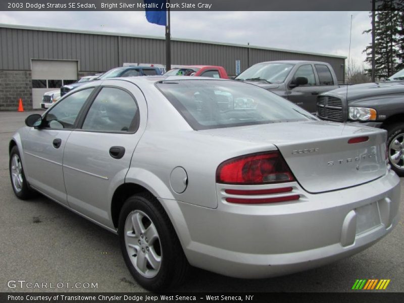 Bright Silver Metallic / Dark Slate Gray 2003 Dodge Stratus SE Sedan