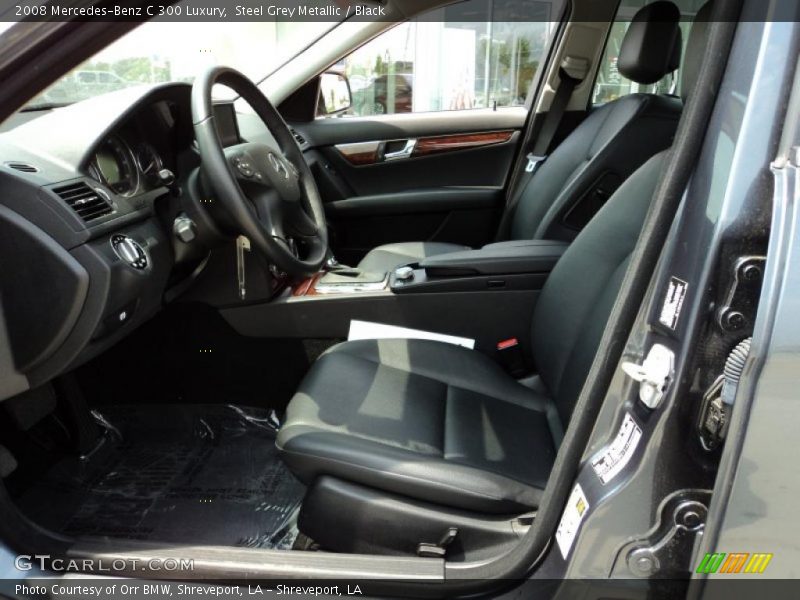 Steel Grey Metallic / Black 2008 Mercedes-Benz C 300 Luxury