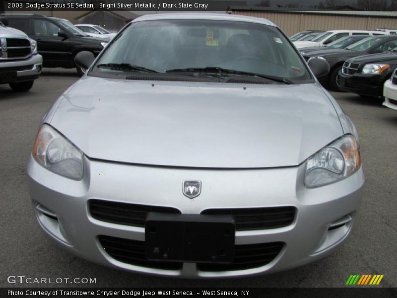 Bright Silver Metallic / Dark Slate Gray 2003 Dodge Stratus SE Sedan