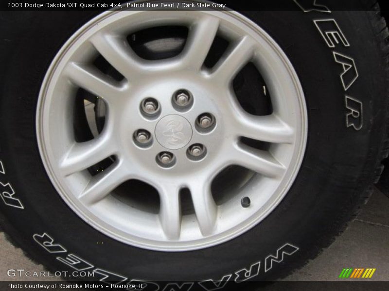 Patriot Blue Pearl / Dark Slate Gray 2003 Dodge Dakota SXT Quad Cab 4x4