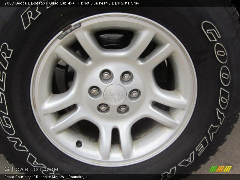 Patriot Blue Pearl / Dark Slate Gray 2003 Dodge Dakota SXT Quad Cab 4x4